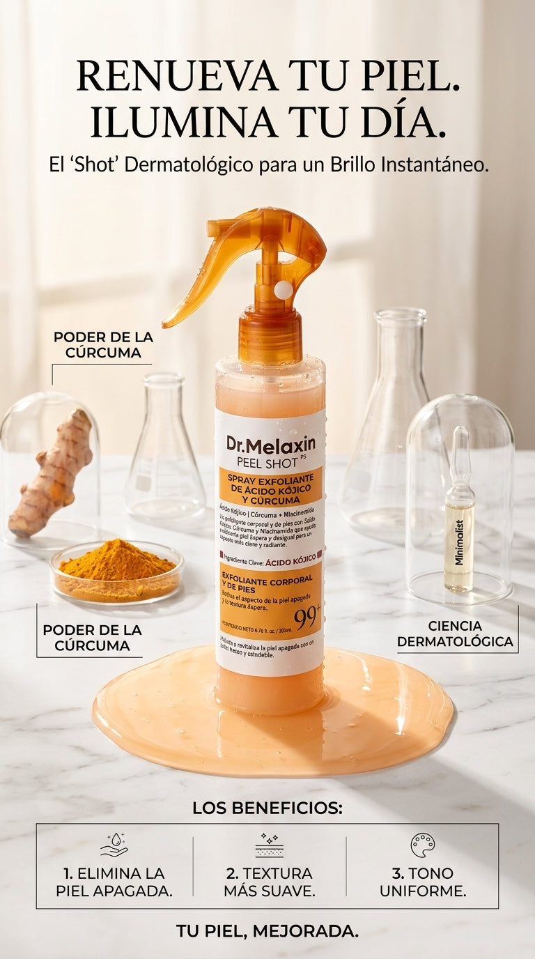 Dr. Melaxin™ Peel Shot Spray... ¡Luce Una Piel Más Luminosa en pocos días!